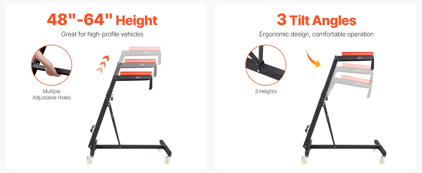 Korkeuden ja kulman säätö eri ajoneuvoille