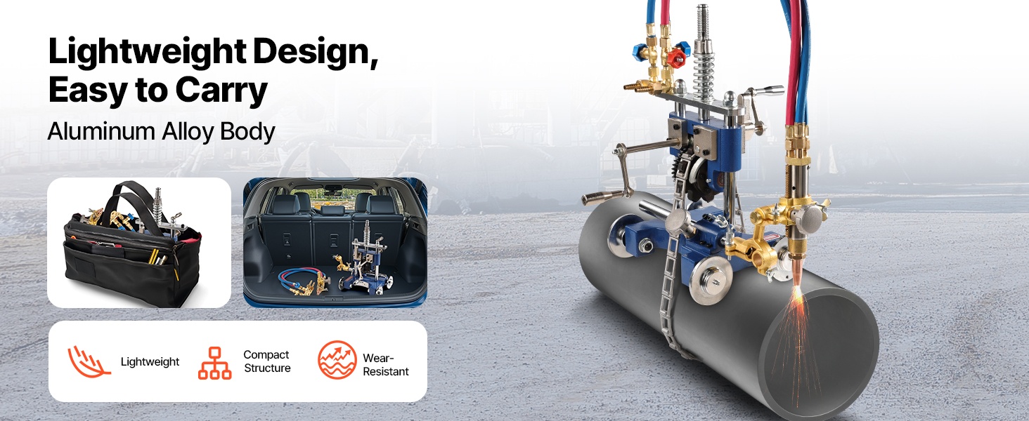 Putkenleikkauskone käytössä työmaalla