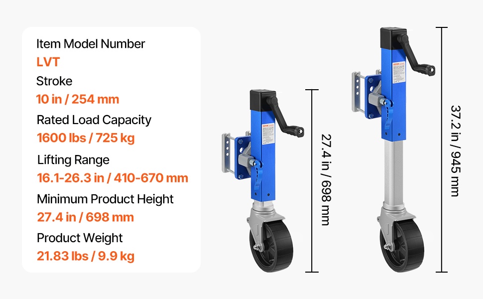 Perävaunun tunkin kahva ja rakenne