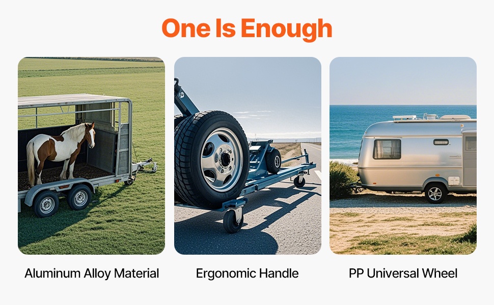 Perävaunun tunkki eri perävaunuissa