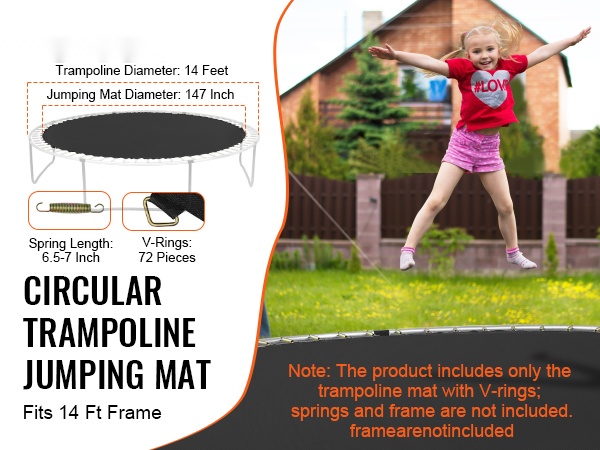 Trampoliinin hyppymatto, näkymä ylhäältä