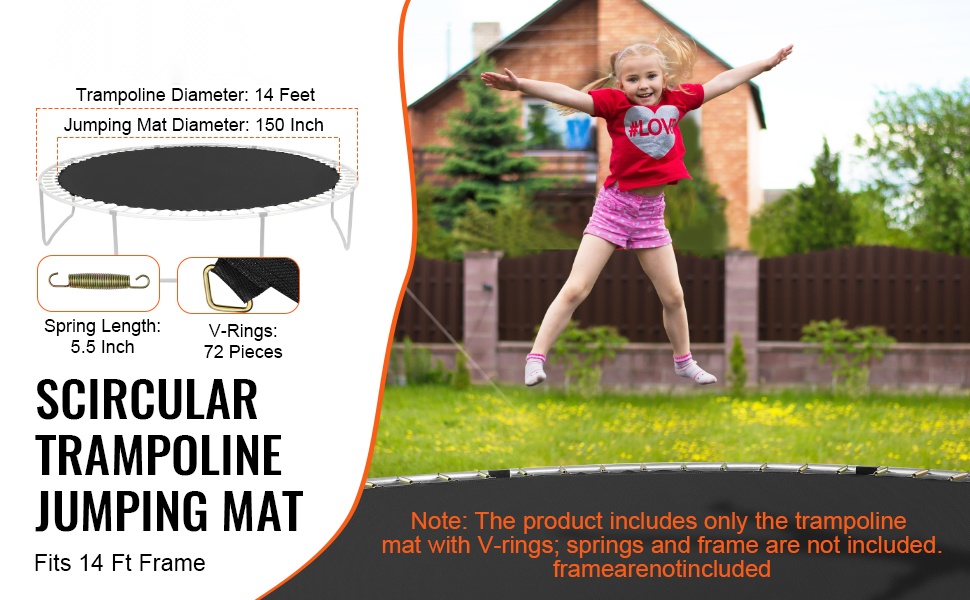 Vaihtohyppymatto 14-jalkaiseen trampoliiniin