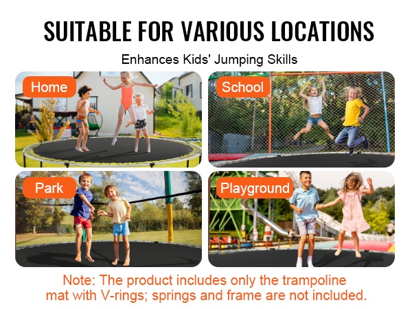 Lapset hyppimässä trampoliinilla