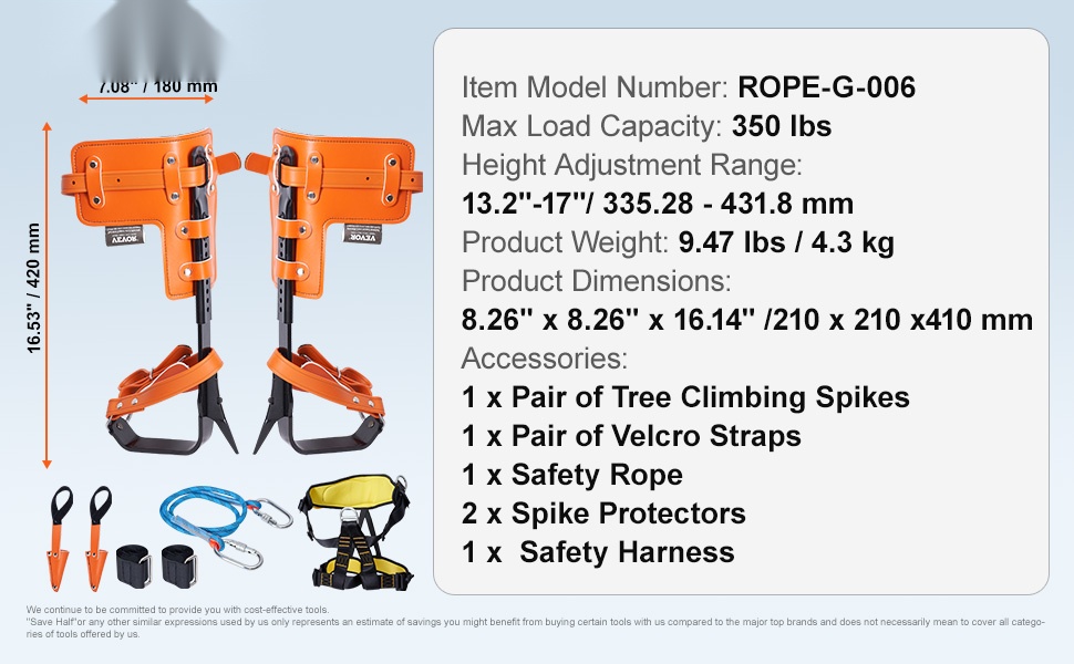 Puunkiipeily piikkien rakenne