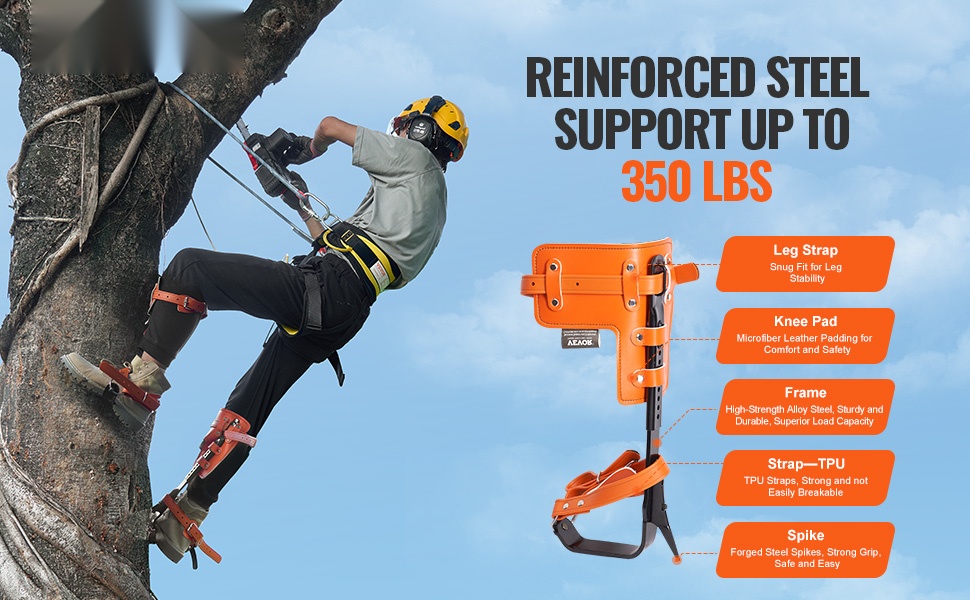 Puunkiipeily piikit yleiskuva