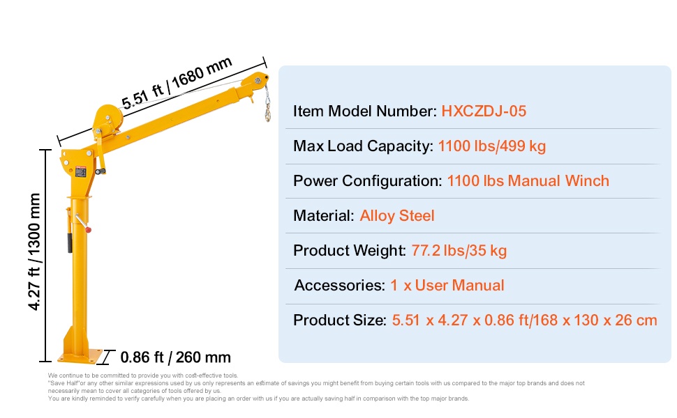 Lavanosturi asennettuna ajoneuvon lavalle