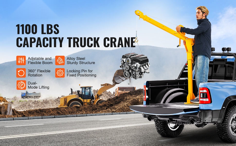 Sähkökäyttöinen lavanosturi lava-autossa