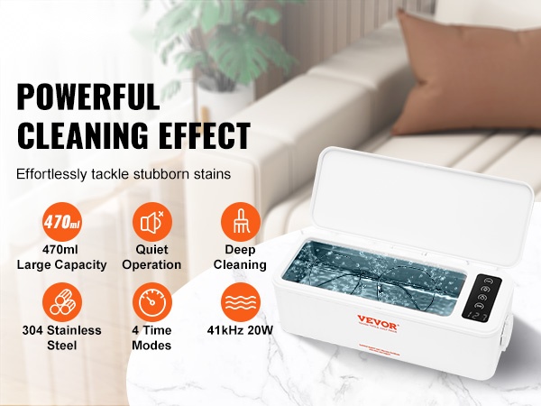 Ultraäänipesuri kompaktissa tilassa