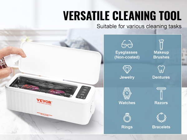 Esineiden hellävarainen puhdistus ultraäänellä