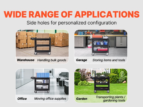 Apukärry erilaisissa käyttökohteissa