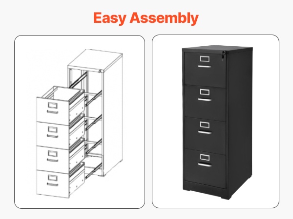 Valmis koottu arkistokaappi