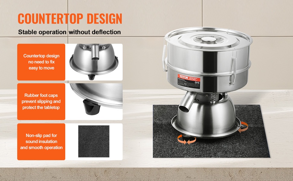 Kompakti ja helposti siirrettävä väriseula