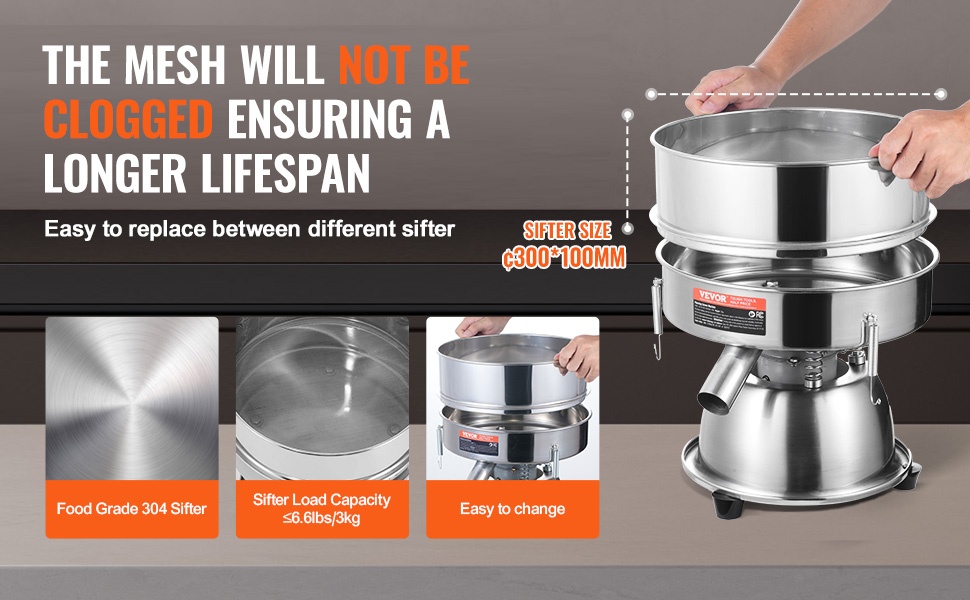 Laserhitsattu seulakehys ja helposti puhdistettava rakenne