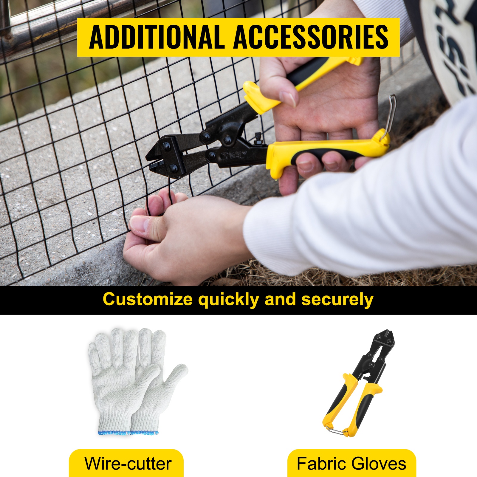 Mukana leikkuri ja käsineet