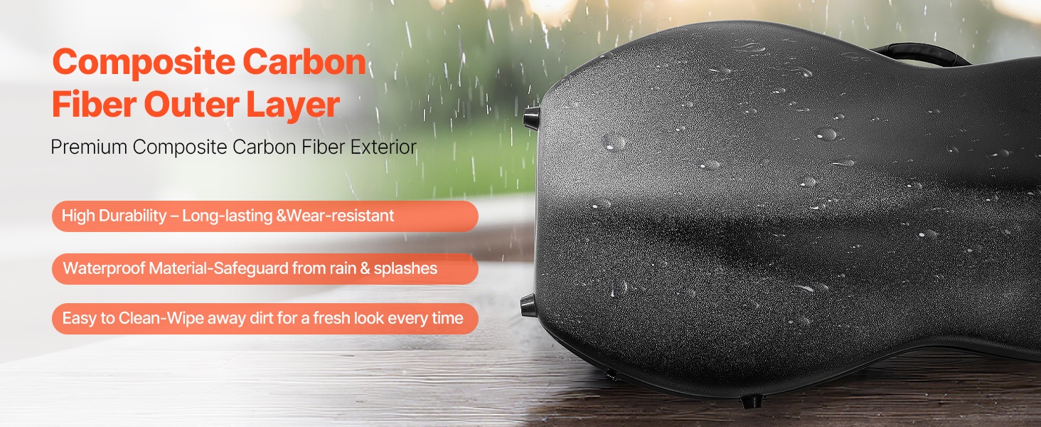 Viulukotelo suojaamassa sateelta