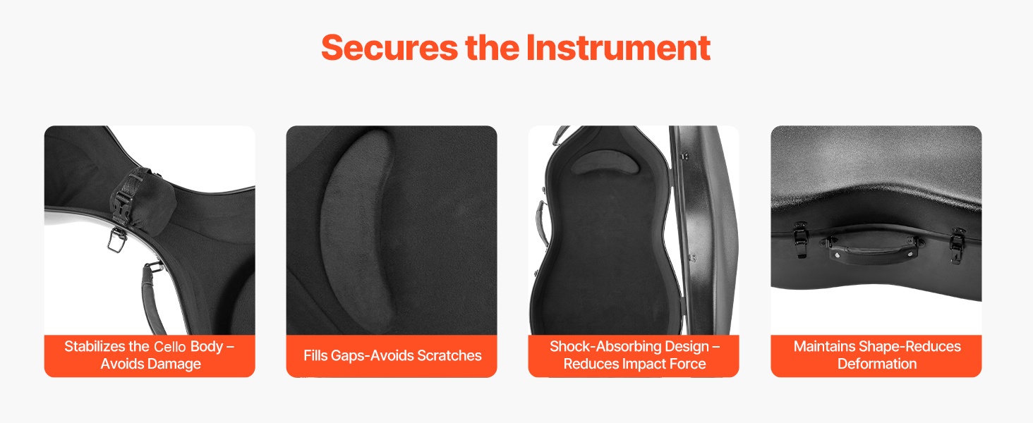 Viulun tuki kotelon sisällä