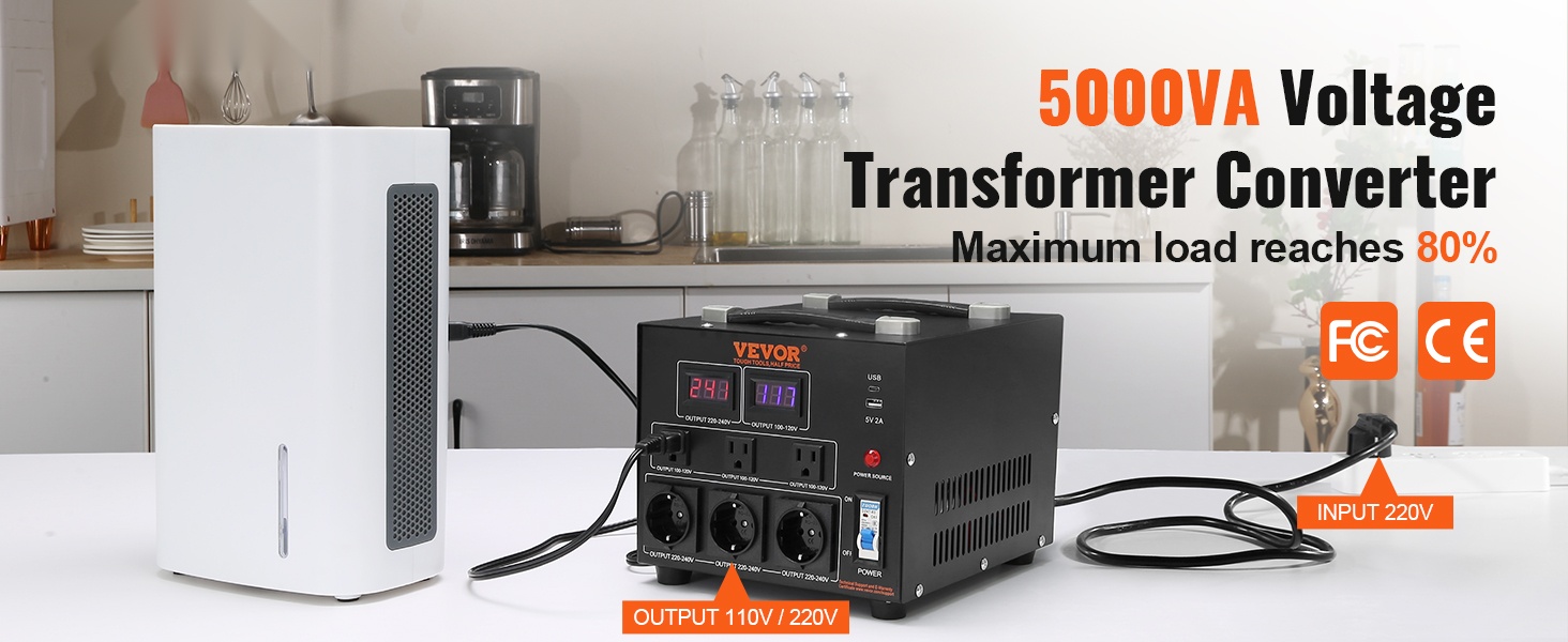 Jännitemuunnin 5000VA - yleiskuva