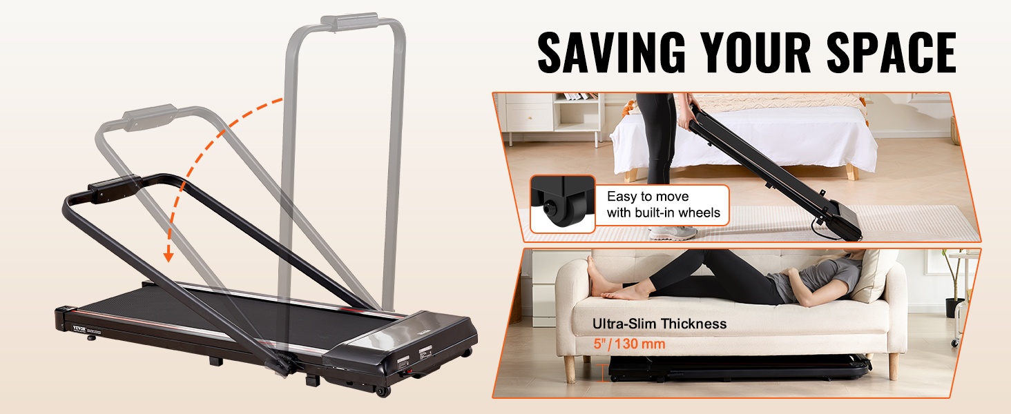 Taittuva käsikaide ja helppo säilytys