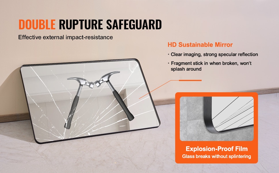 Naarmuuntumista kestävä peilipinta