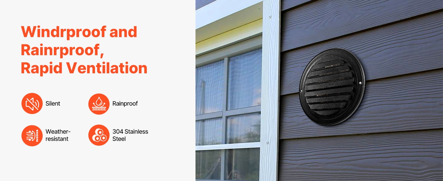 Seinäventtiilin suojus ruostumattomasta teräksestä