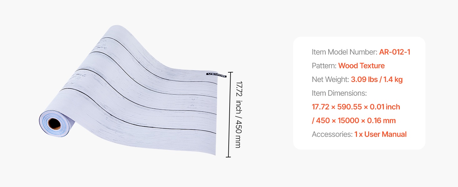 Tapettirullan mitat ja kokonaispituus
