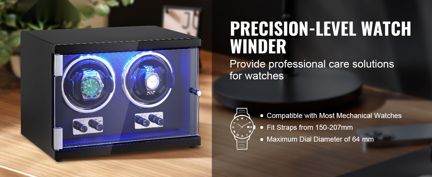 Kahdelle kellolle sopiva kellonpyörittäjä