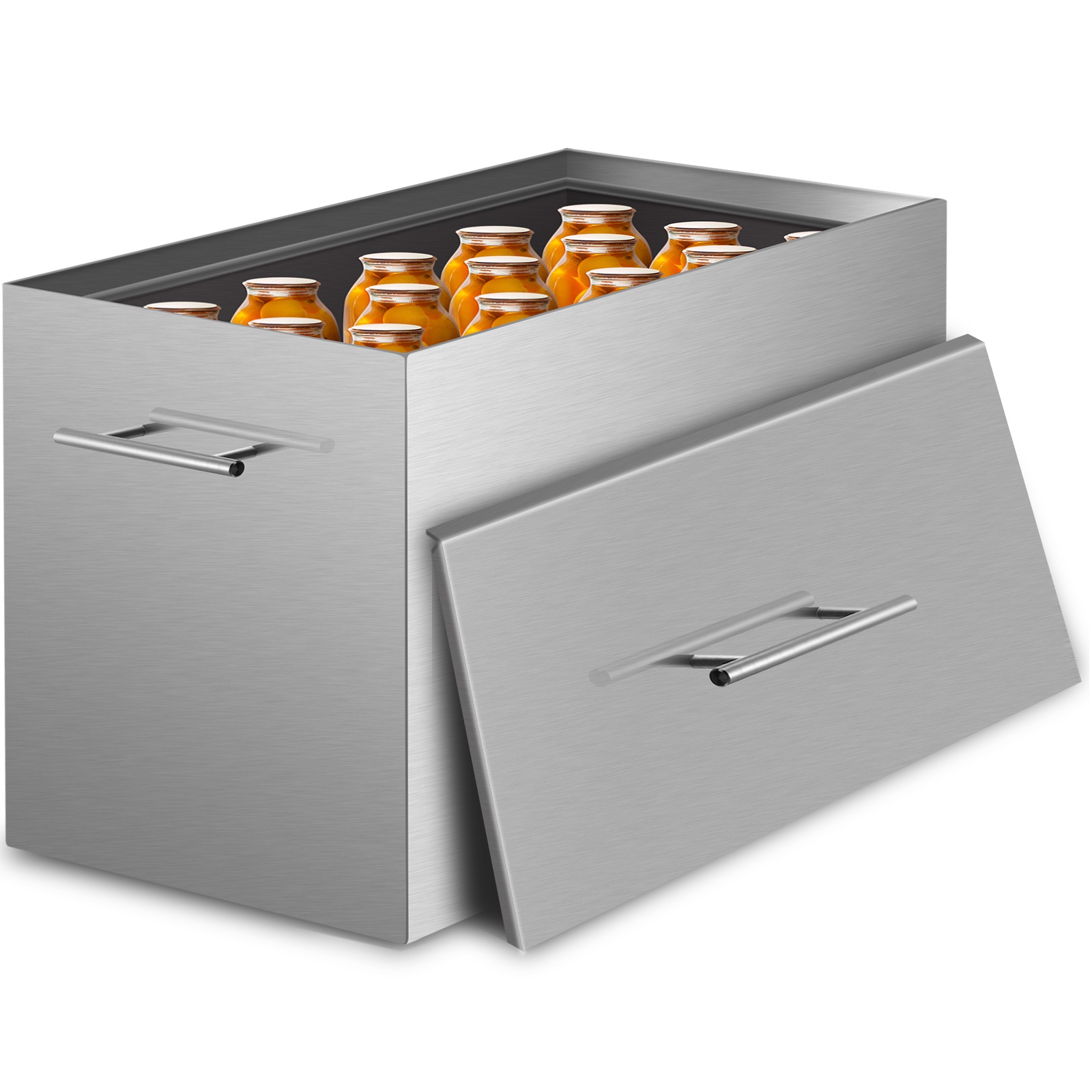 Vesihaudekattila ja säilöntätelineet