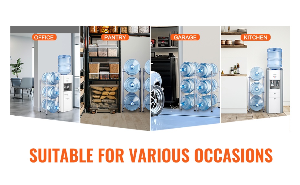 Vesipulloteline eri tiloihin