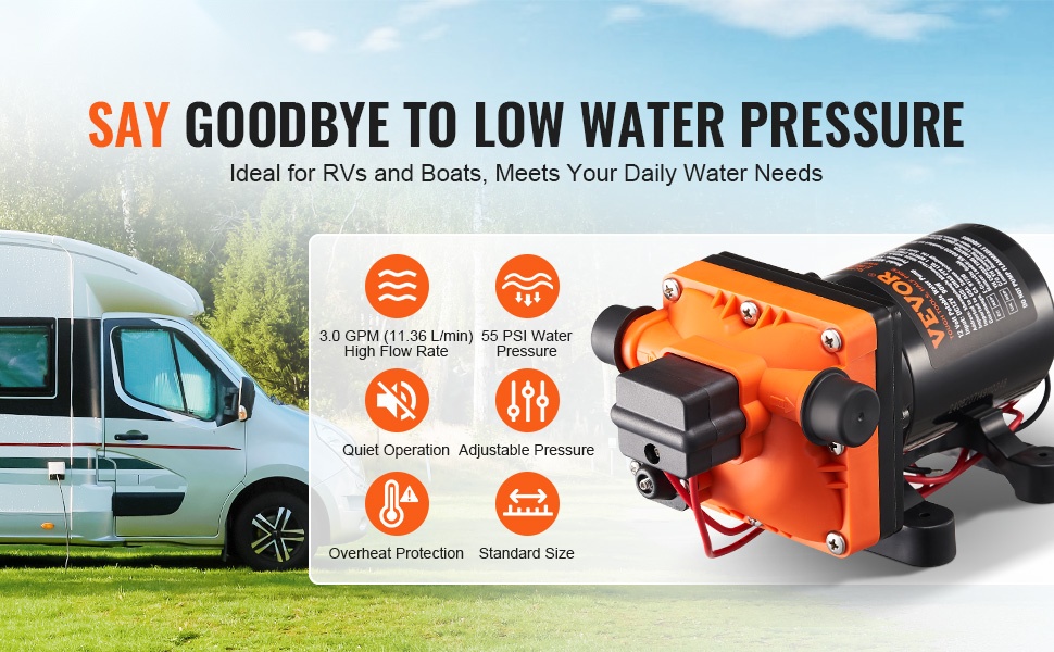 12V vesipumppu yleiskuva