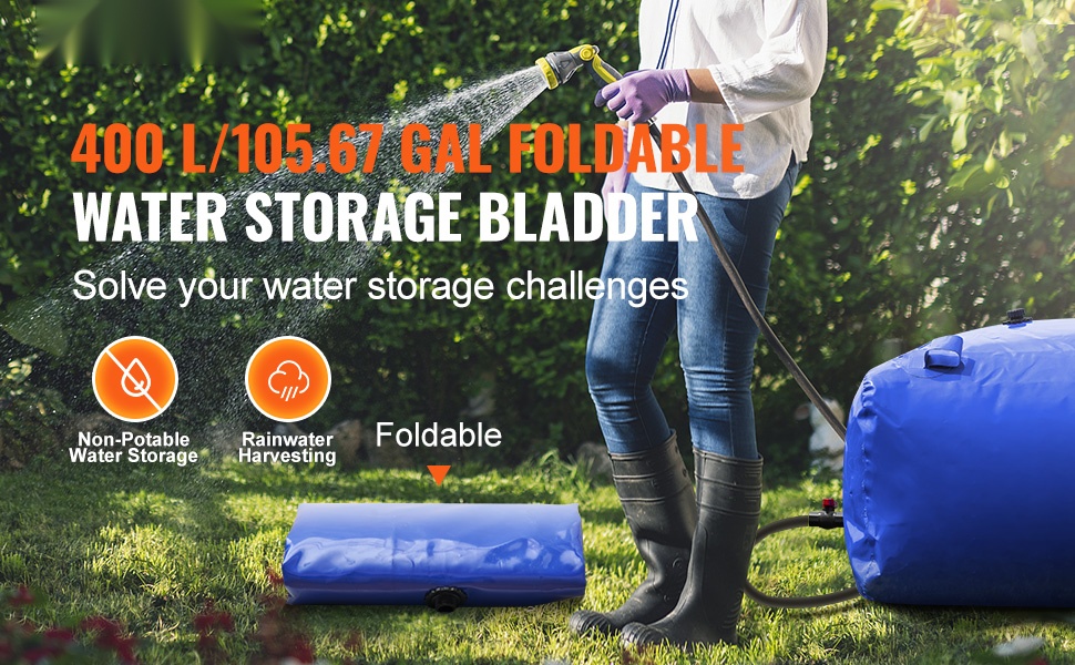 Taitettava vesisäiliö, 400 L, yleisnäkymä