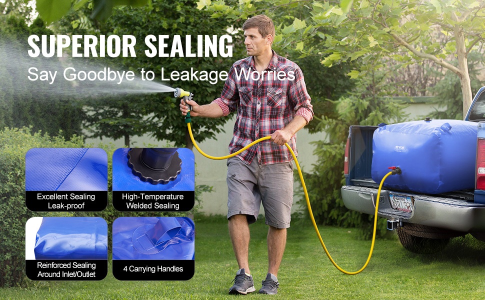 Vesisäiliö kastelukäytössä