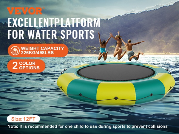 Vesitrampoliini, mobiilinäkymä