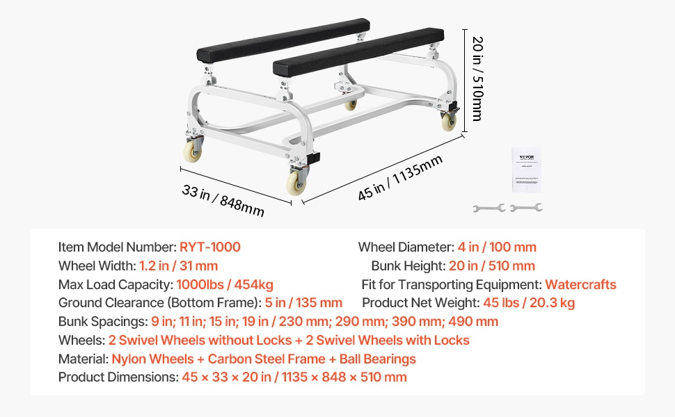 Vesijetin siirtovaunu käytössä