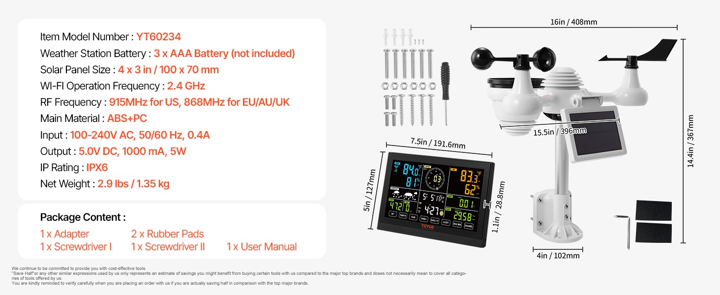 Sääasema pöydällä
