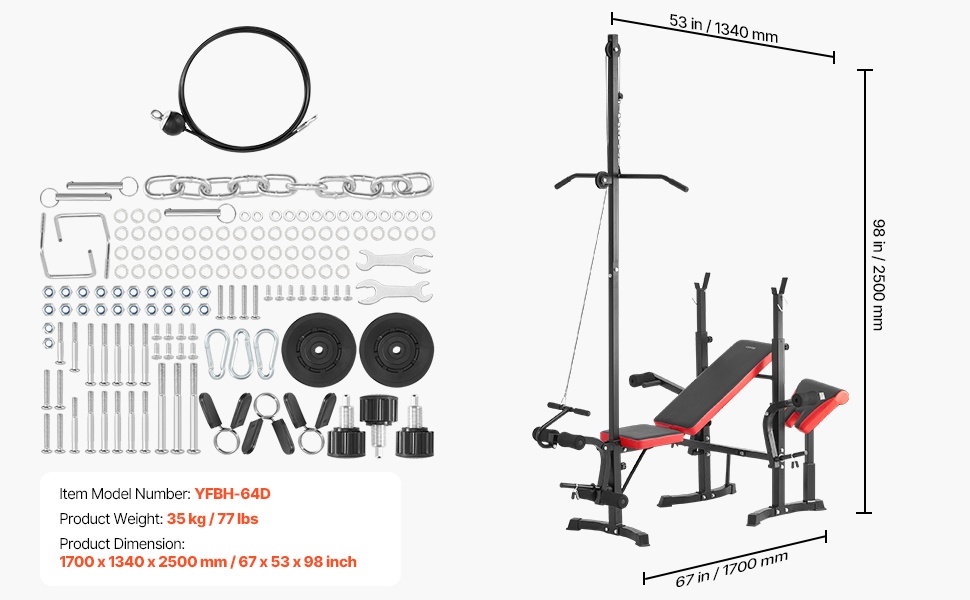 Kokoon taitettava painopenkki kotikäyttöön