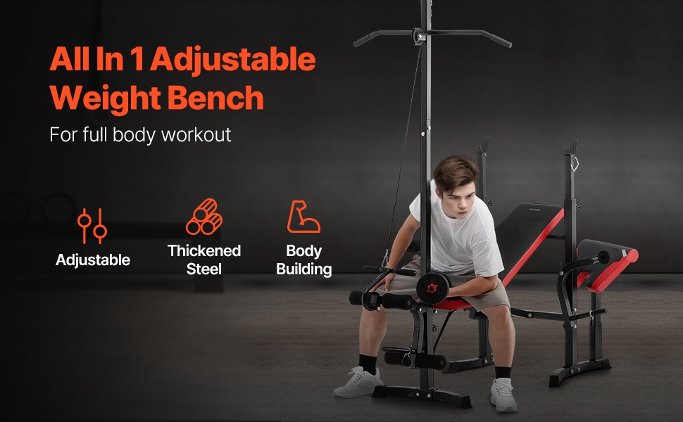 Monitoiminen säädettävä treenipenkki