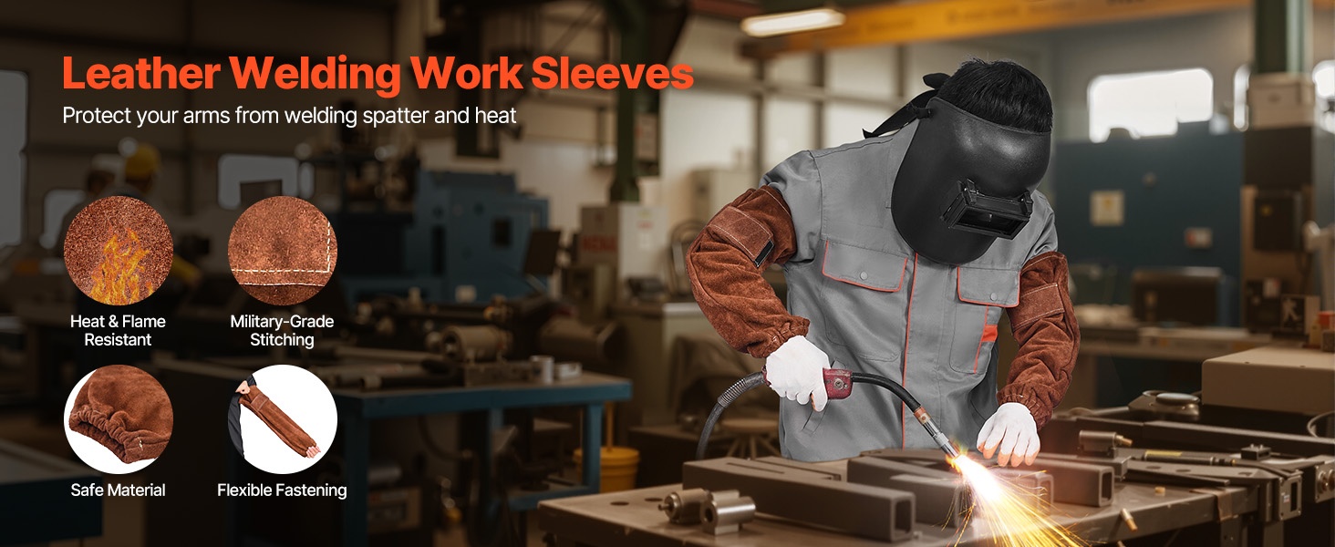 Nahkainen hitsausessu, jaettu lahje