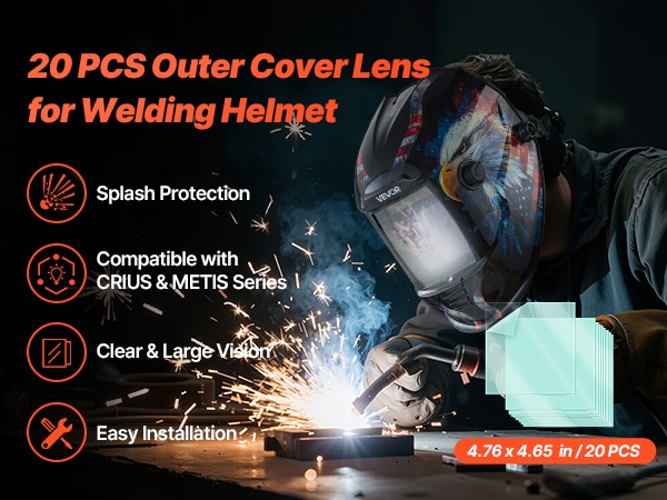 Hitsausmaski, näkymä käytössä