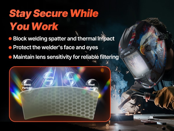 Kaksinkertainen virtalähde hitsausmaskissa