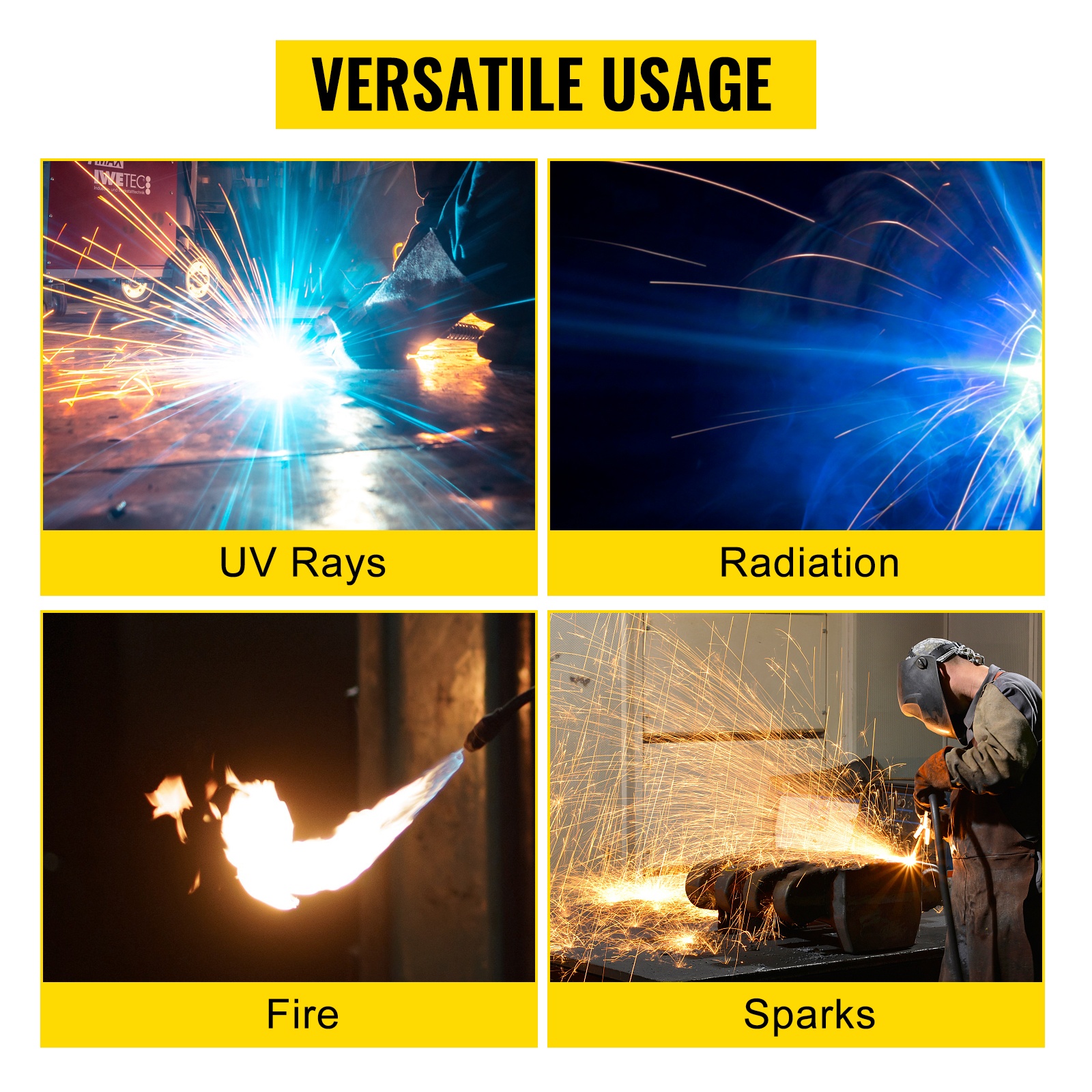 Monikäyttöinen hitsaussuoja