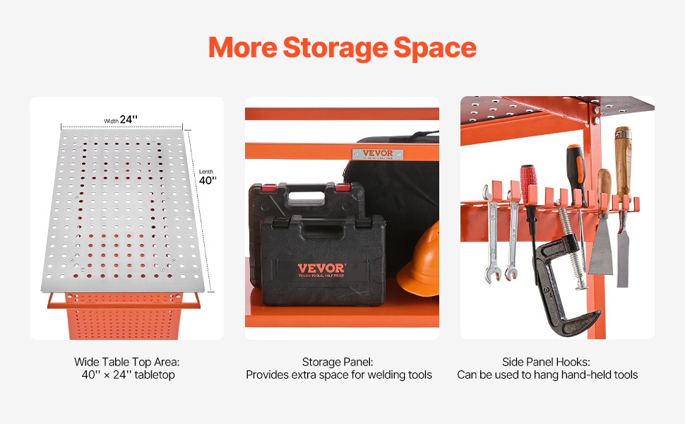 Säädettävä hitsauspöydän korkeus