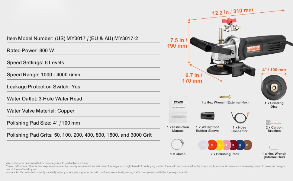 Käyttökohteet: marmori, graniitti, betoni ja laatat
