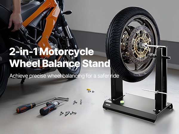 Moottoripyörän vanteiden tasapainotus ja oikaisu