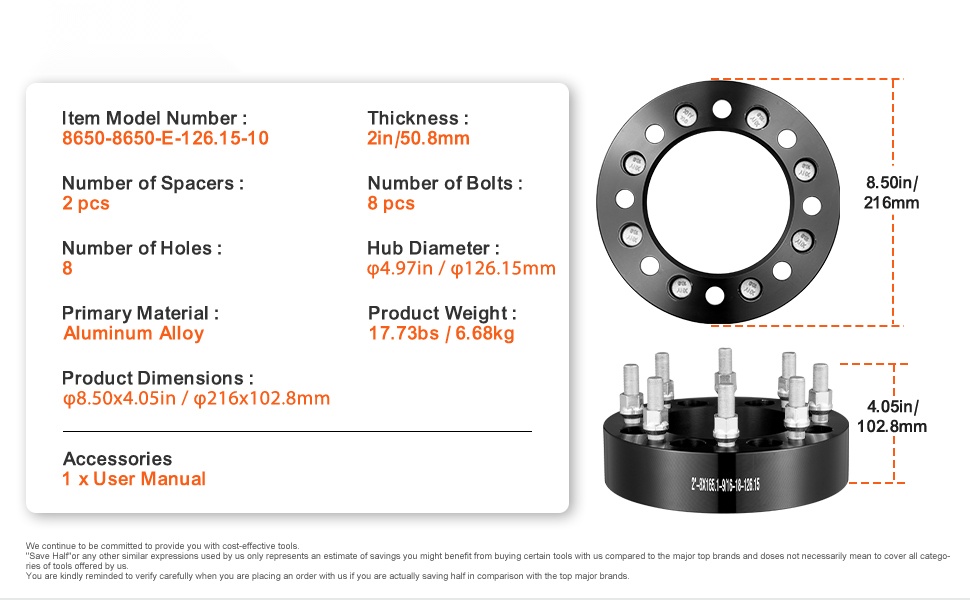 Pyörän spacerit, yleiskuva