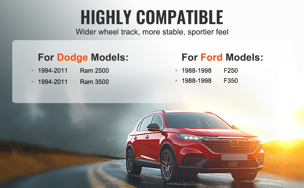 Laajasti yhteensopivat pyörän spacerit