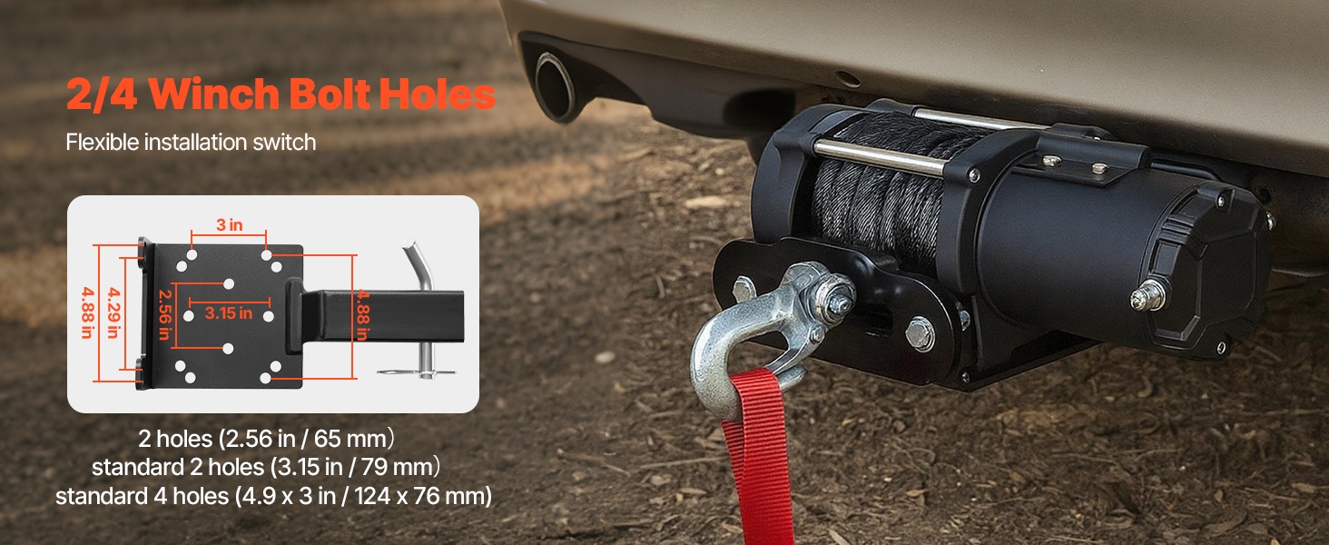 Kolmen kiinnitysreiän vinssikiinnike