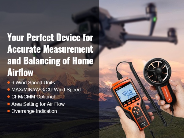 Bluetooth-käsianemometri mobiilinäkymä