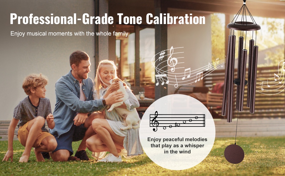 Syväsointinen tuulikello A-duurin melodialla