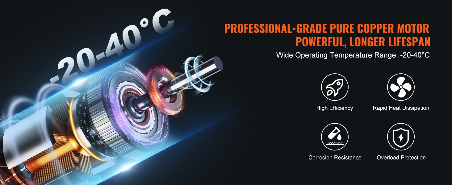 Kuparimoottori ja lämmönpoisto