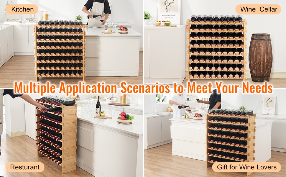 Viiniteline käytössä keittiössä tai baarissa